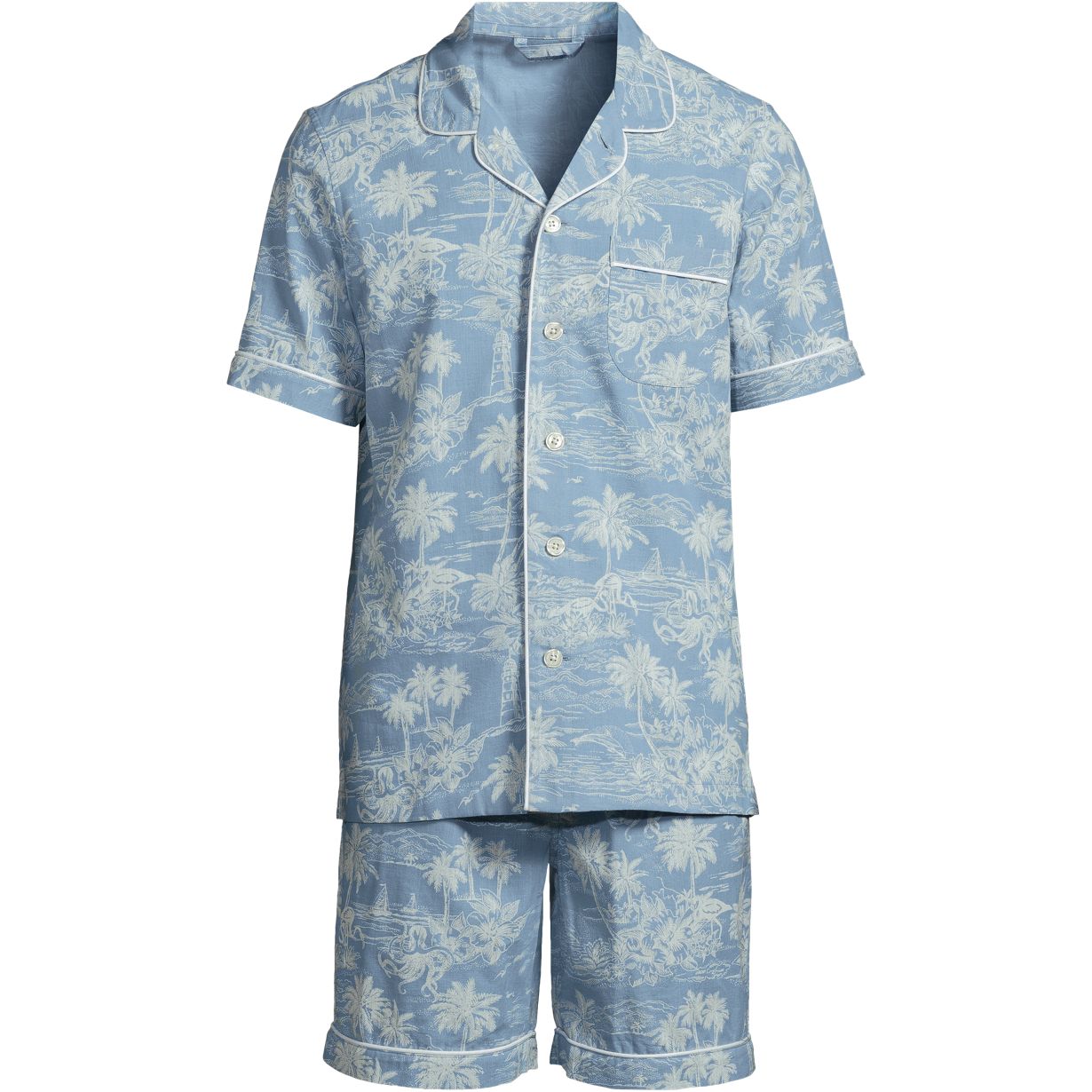 Men's Short Sleeve Essential Pajama Set