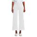 Women's High Rise Patch Pocket Wide Leg Chino Crop Pants, Front