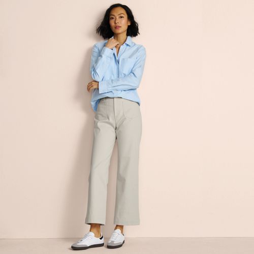 Women's Relaxed Solid Straight Suit Pants Casual High Waisted Dress Pants  Stretchy Lounge Work Trousers Pull-On Pant : : Clothing, Shoes 