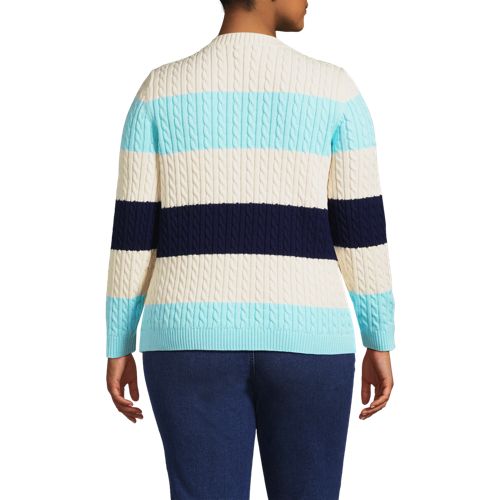Women's Drifter Cable Crew Neck Sweater - image 3