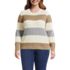 Women's Plus Size Drifter Cable Crew Neck Sweater, Front