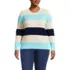Women's Plus Size Drifter Cable Crew Neck Sweater, Front