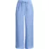 Women's High Rise Drawstring Linen Wide Leg Crop Pants, Front