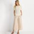 Women's High Rise Drawstring Linen Wide Leg Crop Pants, alternative image