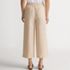 Women's High Rise Drawstring Linen Wide Leg Crop Pants, Back