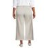 Women's Plus Size High Rise Patch Pocket Wide Leg Chino Crop Pants, Back