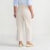 Women's Plus Size High Rise Patch Pocket Wide Leg Chino Crop Pants, Back