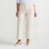 Women's Plus Size High Rise Patch Pocket Wide Leg Chino Crop Pants, Front