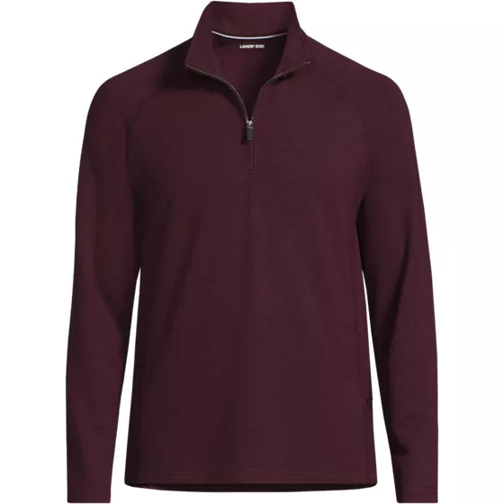 Men's Long Sleeve Raglan Social Active Quarter Zip - primary