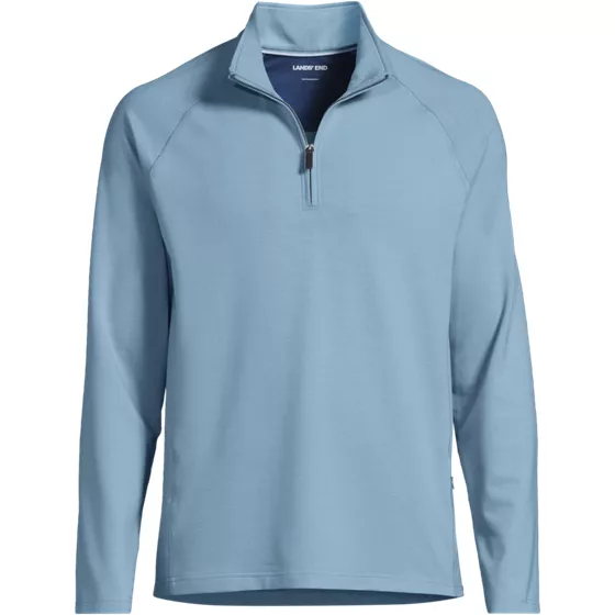 Men's Long Sleeve Raglan Social Active Quarter Zip - primary