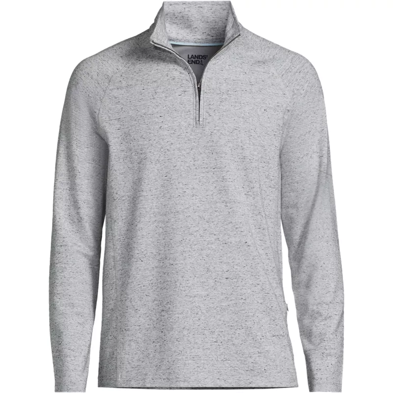 Men's Big and Tall Long Sleeve Flex Performance Quarter Zip, Front
