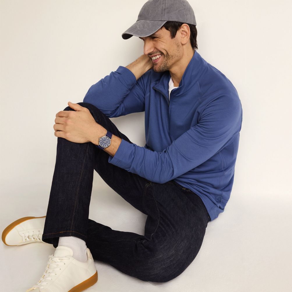 オーセン 4XL Men's Long Sleeve Flex Performance Quarter Zip | Lands' End