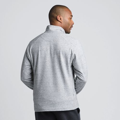 Men's Long Sleeve Raglan Social Active Quarter Zip, Back