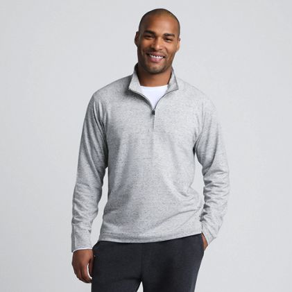 Men's Long Sleeve Raglan Social Active Quarter Zip - image 2