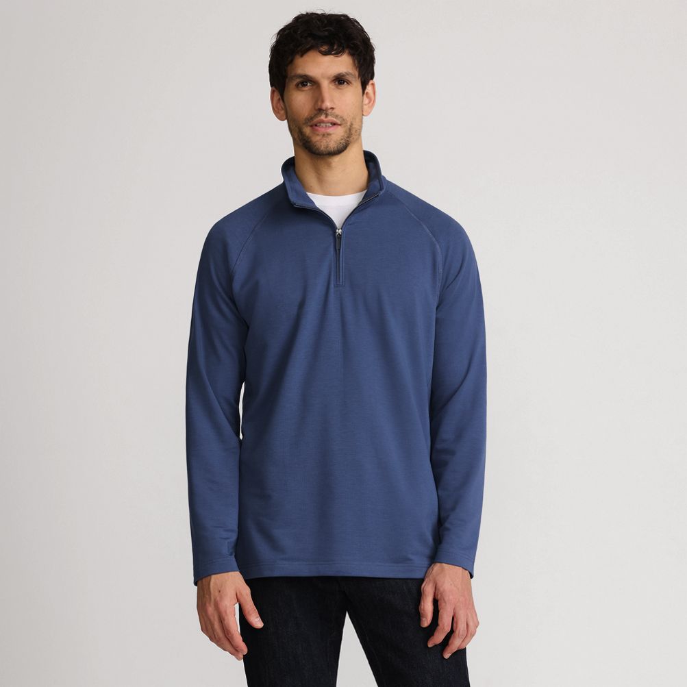 A Thousand Miles ロンT XL Men's Long Sleeve Flex Performance Quarter Zip | Lands' End