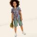 Boys Stretch Canvas Utility Cargo Shorts, alternative image