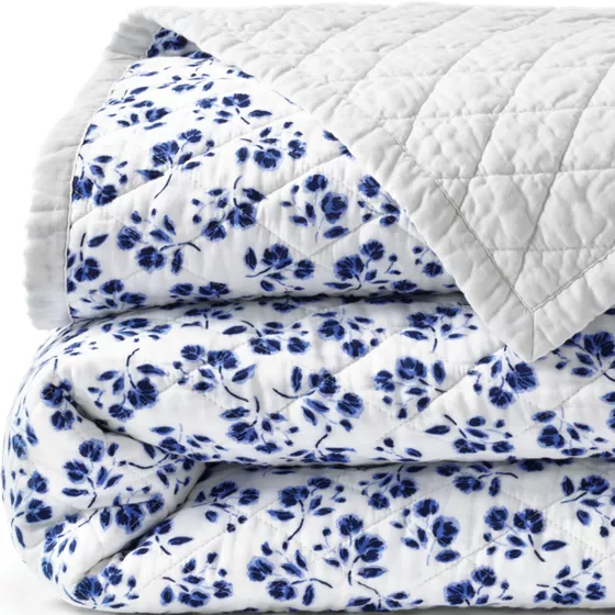 Printed Diamond Double Voile Quilt - primary