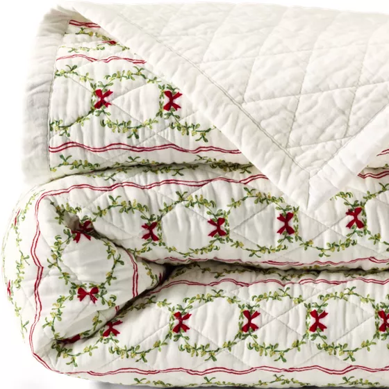 Printed Diamond Double Voile Quilt - primary