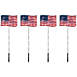 Northlight 4th of July Patriotic American Light Up Flag Pathway Marker Lawn Stakes, alternative image