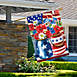 Northlight 28" x 40" Patriotic Americana Floral Bouquet Outdoor House Flag, alternative image