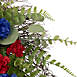 Northlight 24" Americana Mixed Foliage and Florals Patriotic Wreath, alternative image