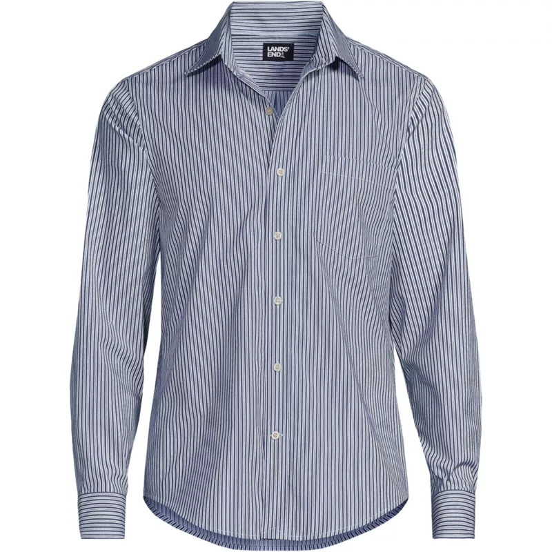 Men's Traditional Fit Long Sleeve Travel Kit Shirt, Front