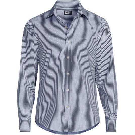 slim fit dress slacks Caliban Blue Pique Fitted Skin-Like Button Down Shirt – Timeless main image 0