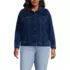 Women's Plus Size Denim Trucker Jacket, Front