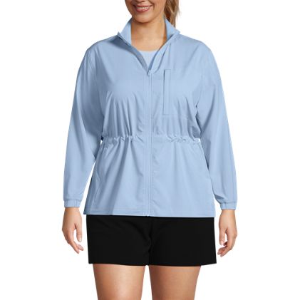 Women's Plus Size Performance Packable Full Zip Shirt - image 4