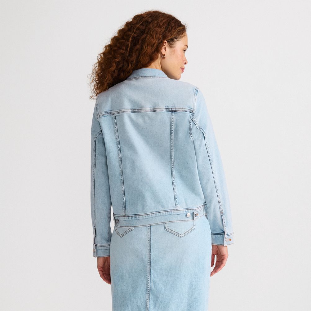 Women's Denim Trucker Jacket | Lands' End