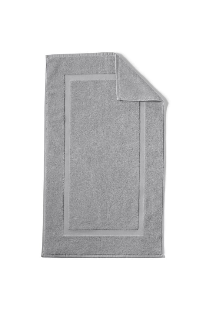 Lands' End Cotton Tub Mat 20x33 In Gray