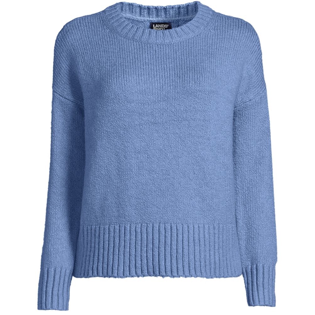 Relaxed Crewneck Wool Blend Tall Women's Sweater