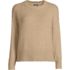 Women's Petite Boucle Easy Fit Crew Neck Sweater, Front