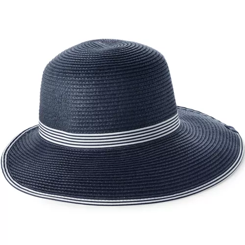 Facesaver Lay-Back Straw Hat, Front