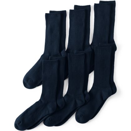 Men's Cotton Crew Sock 6-Pack - primary