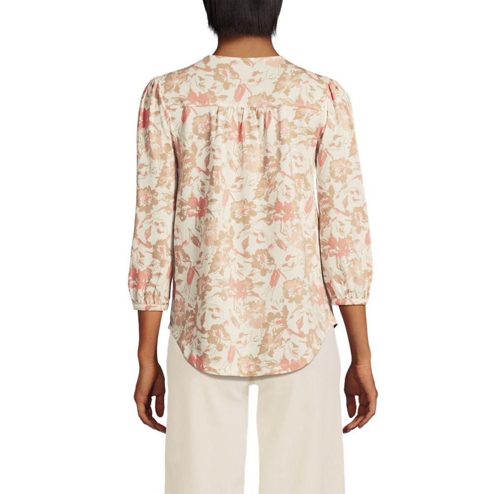 Women's Lightweight Jersey Pintuck Top | Lands' End