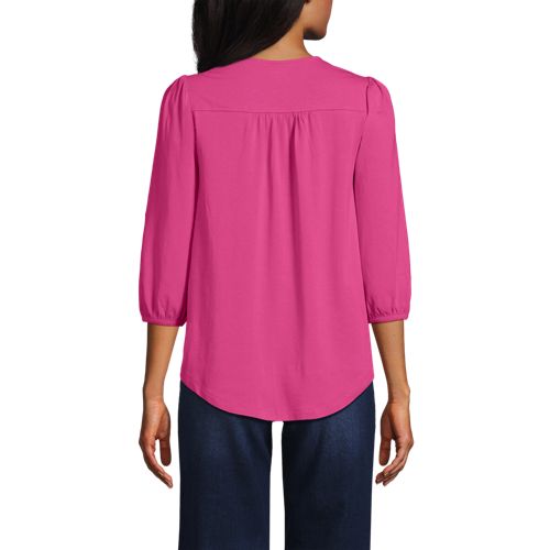 Women's Lightweight Jersey Pintuck Top - image 2