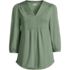 Women's Petite Lightweight Jersey Pintuck Top, Front