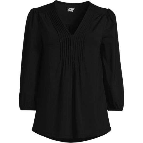 売れ筋商品|||ランズエンド カットソー トップス レディース Women's Lightweight Jersey Blouson Vneck Tank Blush whisper Women's Lightweight Jersey Blouson Vneck Tank | Lands' End