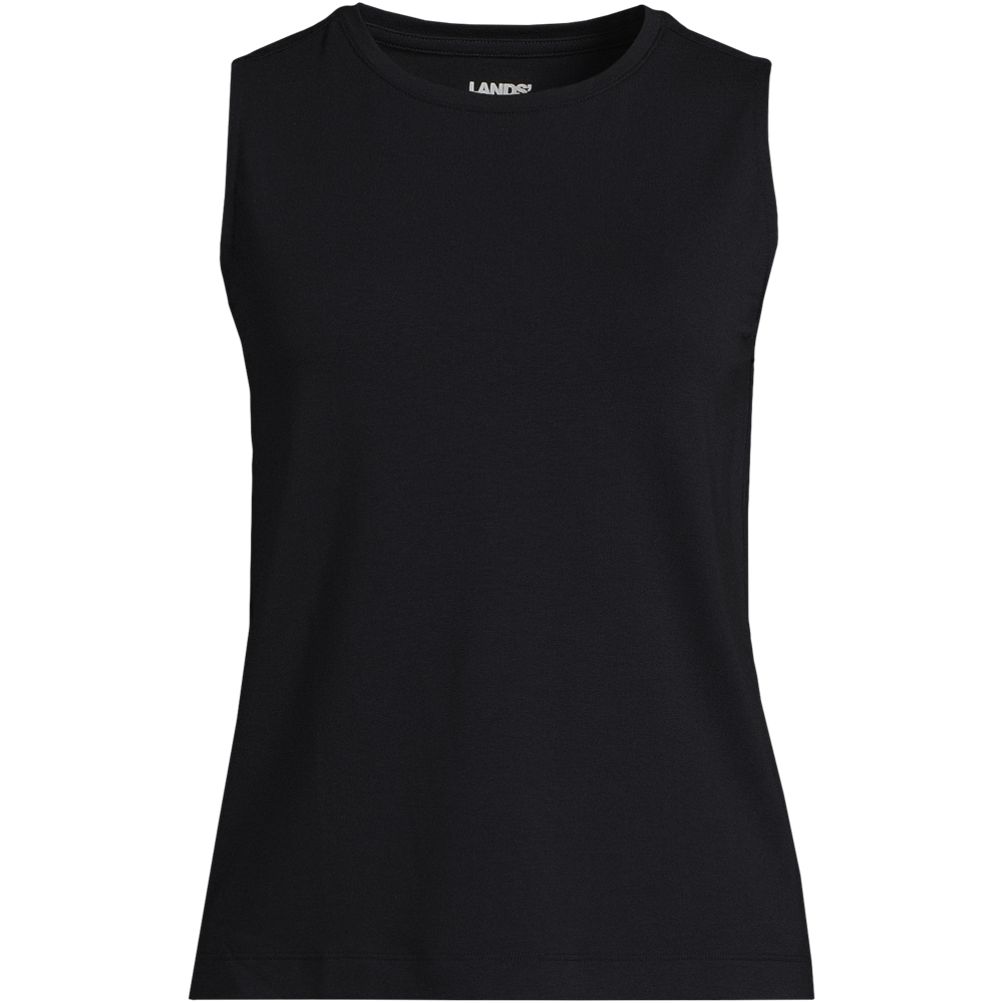売れ筋商品|||ランズエンド カットソー トップス レディース Women's Lightweight Jersey Tank Top Sweet mango tiny stripe Lands' End Women's Lightweight Jersey Tank Top - Small