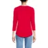Women's 3/4 Sleeve Lightweight Jersey Shirttail Tee, Back