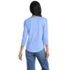 Women's 3/4 Sleeve Lightweight Jersey Shirttail Tee, Back