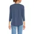 Women's Petite 3/4 Sleeve Lightweight Jersey Shirttail Tee, Back