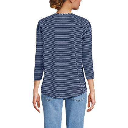 Women's 3/4 Sleeve Lightweight Jersey Tunic - image 2
