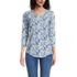 Women's 3/4 Sleeve Lightweight Jersey Shirttail Tee, Front