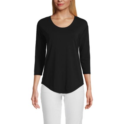 Women's 3/4 Sleeve Lightweight Jersey Tunic - image 1