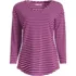 Women's 3/4 Sleeve Lightweight Jersey Shirttail Tee, Front