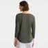 Women's 3/4 Sleeve Lightweight Jersey Shirttail Tee, Back