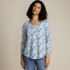 Women's 3/4 Sleeve Lightweight Jersey Shirttail Tee, Front