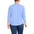 Women's Plus Size 3/4 Sleeve Lightweight Jersey Shirttail Tee, Back